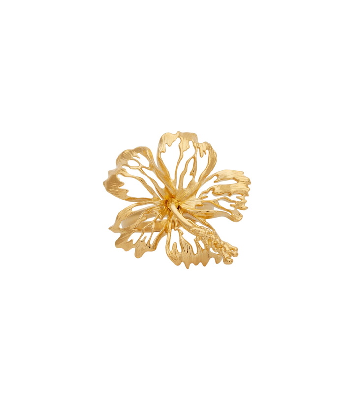 Photo: Oscar de la Renta Hibiscus Flower ring