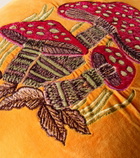 Les-Ottomans Embroidered coton velvet cushion