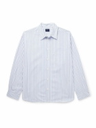 Noah - Oversized Striped Cotton-Poplin Shirt - Blue