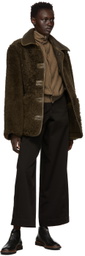 Lemaire Reversible Brown Leather Jacket