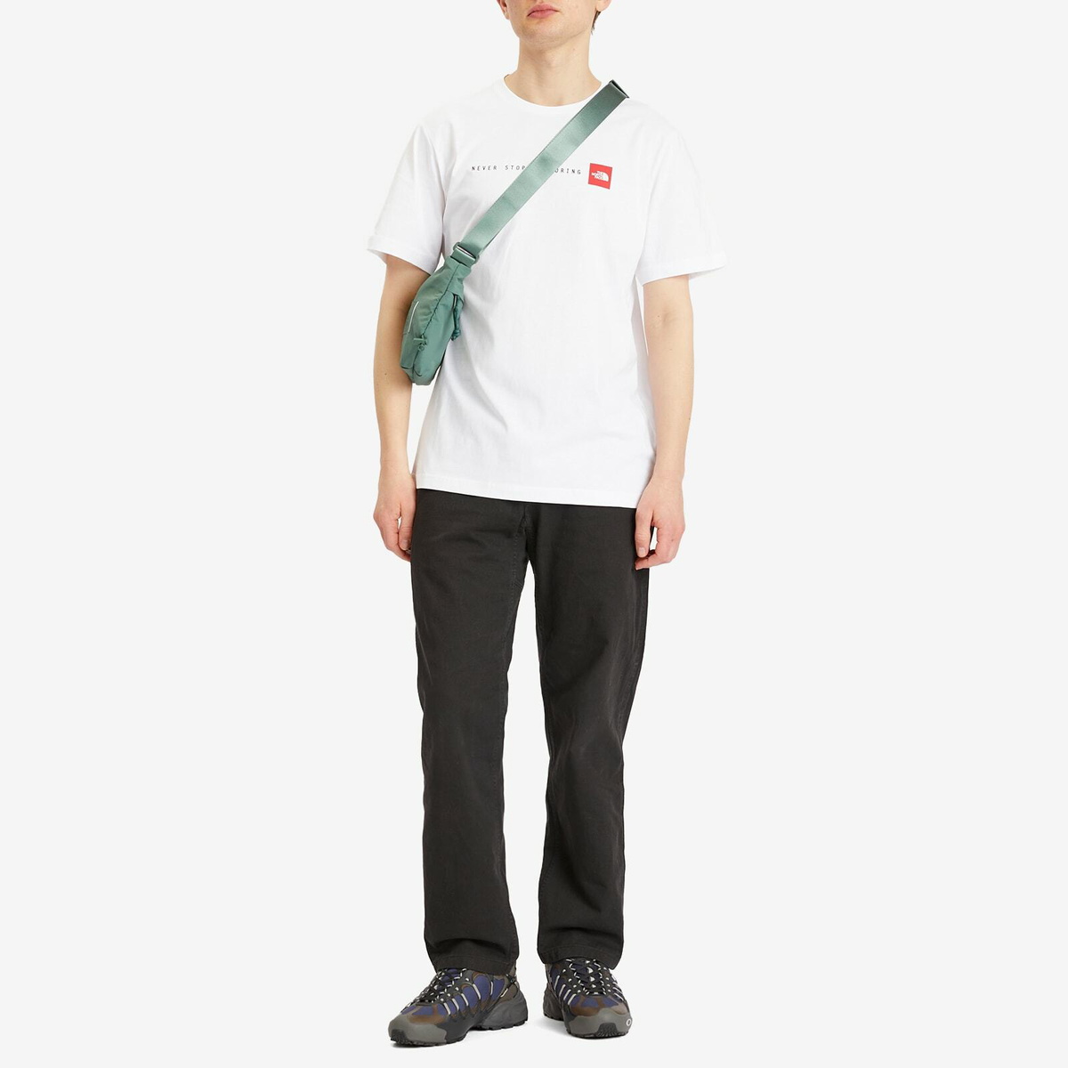 The North Face Women's Never Stop Crossbody Bag in Duck Green 