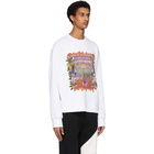 Neil Barrett White Artist Logo Sweatshirt