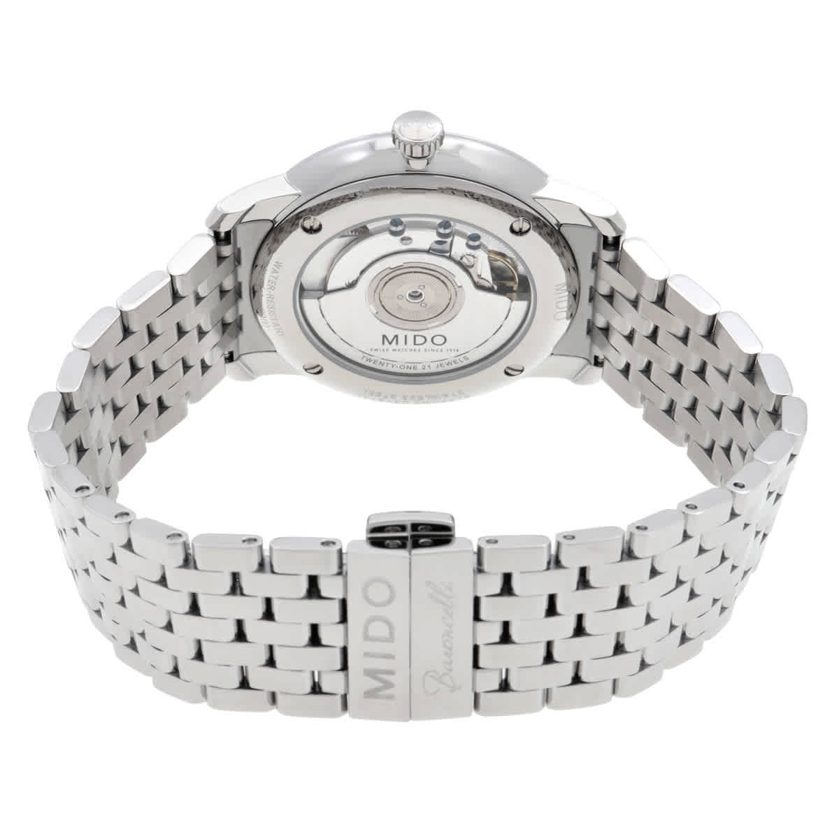 Mido Baroncelli Smiling Moon Automatic Blue Dial Mens Watch M0274071104000