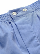 Derek Rose - Amalfi Cotton Boxer Shorts - Blue