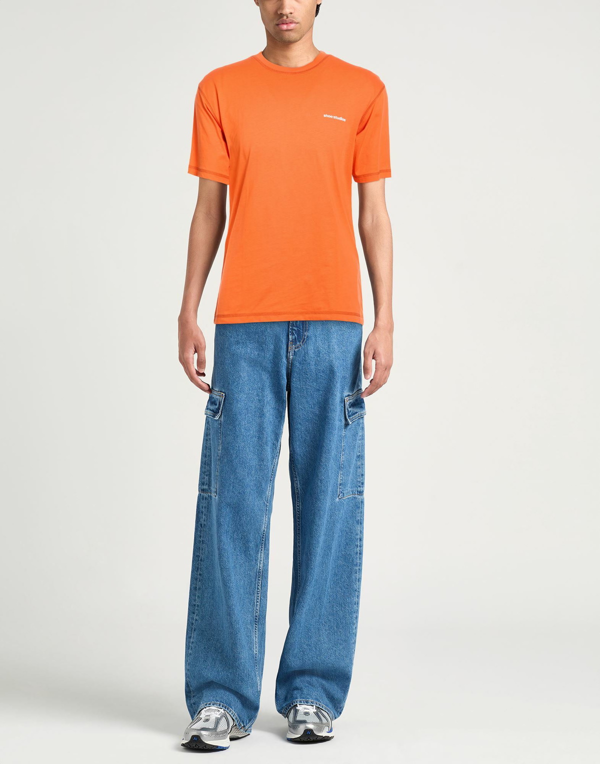 Shoe Mens T-shirt in Orange