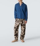 Commas Tie-neck denim shirt