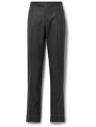 Brioni - Melbourne Slim-Fit Pleated Wool Trousers - Gray