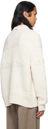 System Off-White Overlaped Neck Sweater