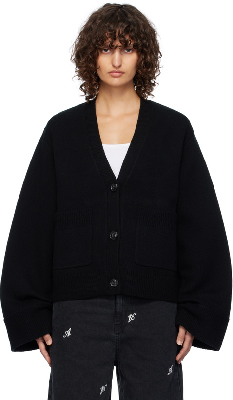 Photo: Axel Arigato Black Memory Relaxed Cardigan