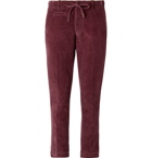 MAN 1924 - Burgundy Slim-Fit Cotton-Corduroy Suit Trousers - Men - Burgundy