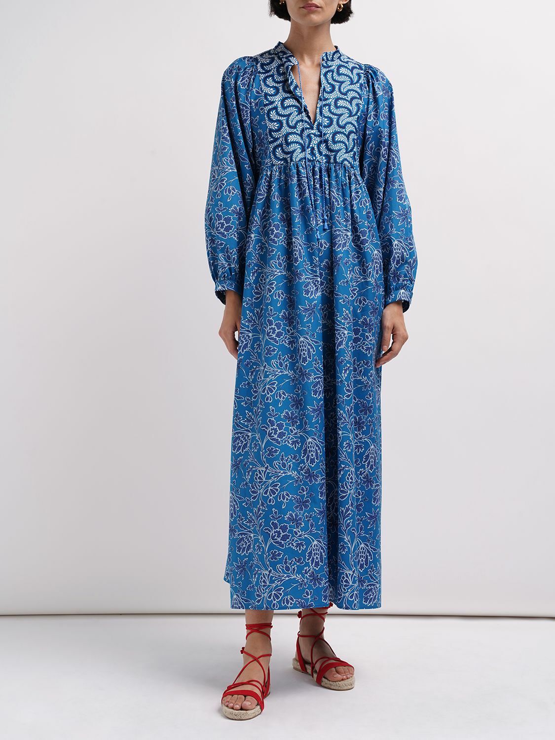 max mara weekend maxi dress Max Mara | Woman - Polka dot-patterned long silk dress - Midnightblue