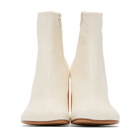 MM6 Maison Margiela Off-White Ankle Boots