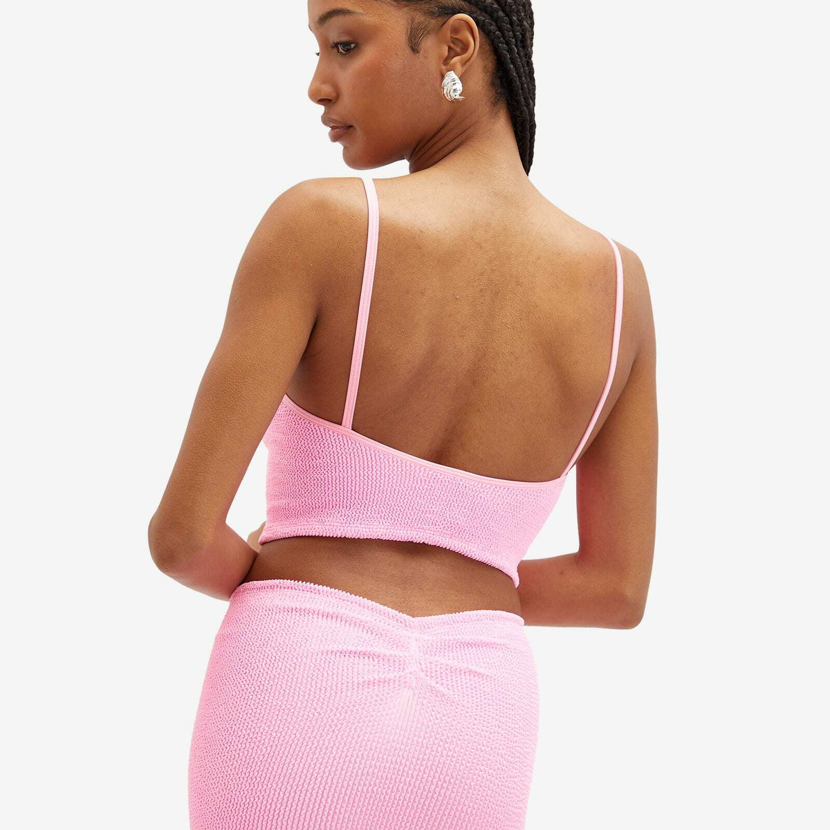 Hunza G Women's Mini Skirt in Bubblegum 