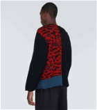 Undercover Leopard-print wool sweater