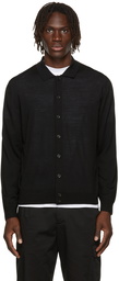 Z Zegna Black Wool Cardigan