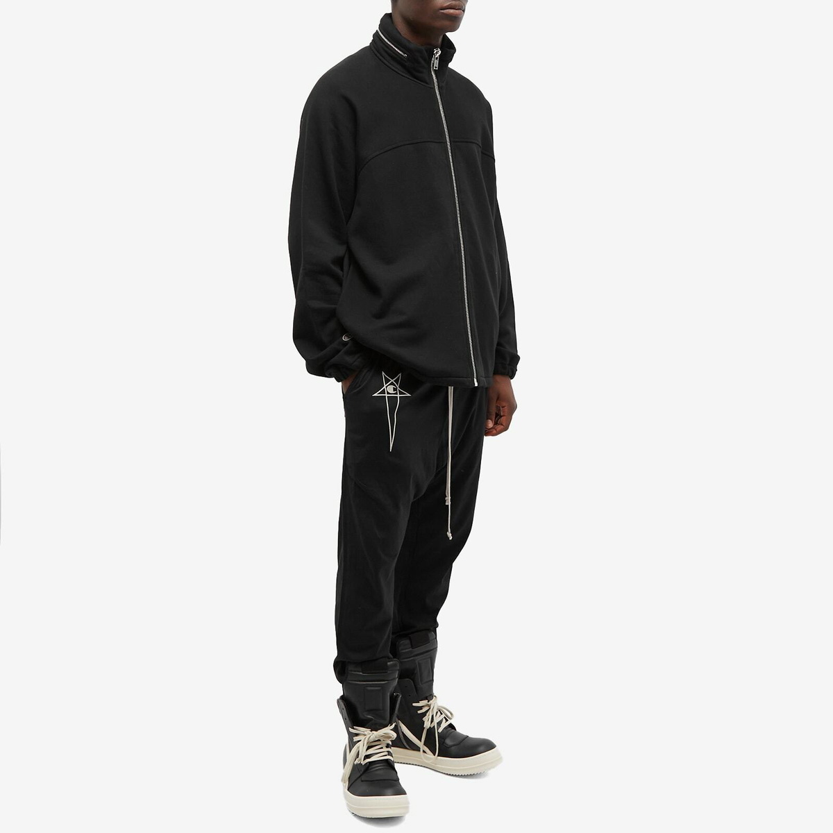 【メーカー直売】の商品をすべて Rick Black in Jogger Drawstring Prisoner Champion x Owens パンツ