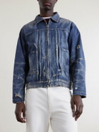 Neighborhood - Distressed Denim Jacket - Blue