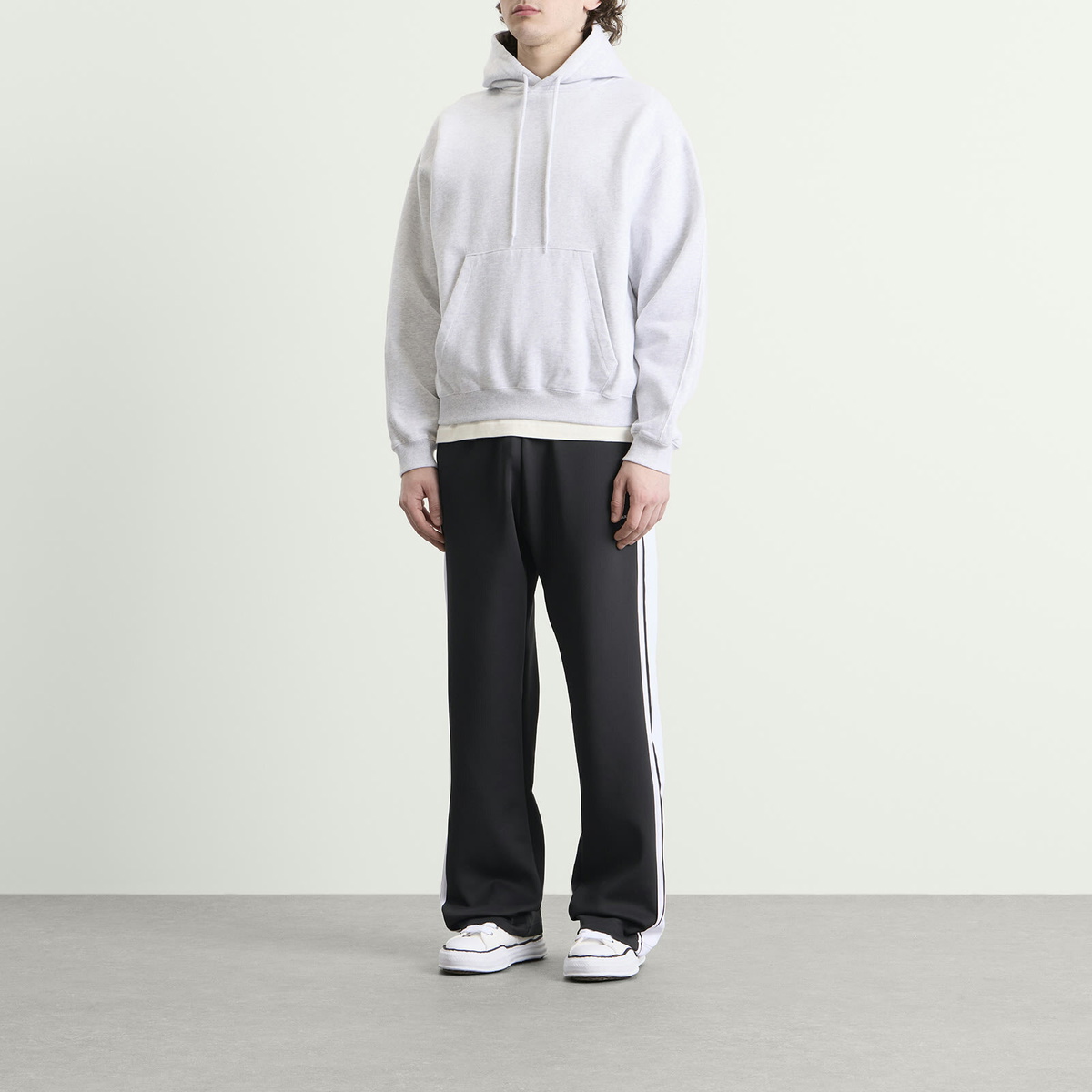 Cole Buxton Men's Wide Stripe Sweatpants in Black