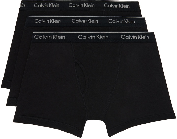 Photo: Calvin Klein Underwear Three-Pack Black Classic Boxer Briefs