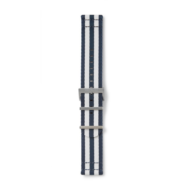 Photo: Montblanc - Summit 2 Striped Nylon Watch Strap - Blue