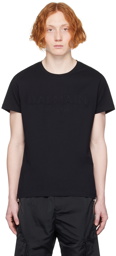 Balmain Black Embossed T-Shirt