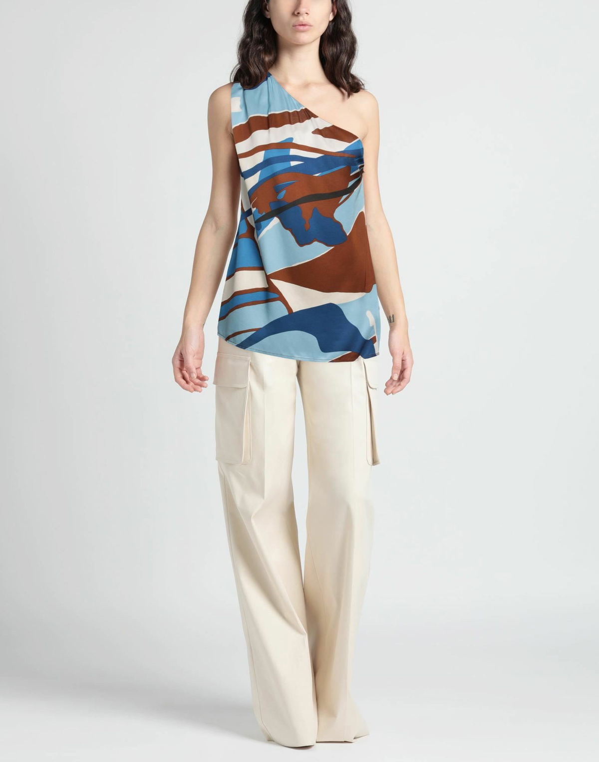 Manila Grace Womens Top Azure