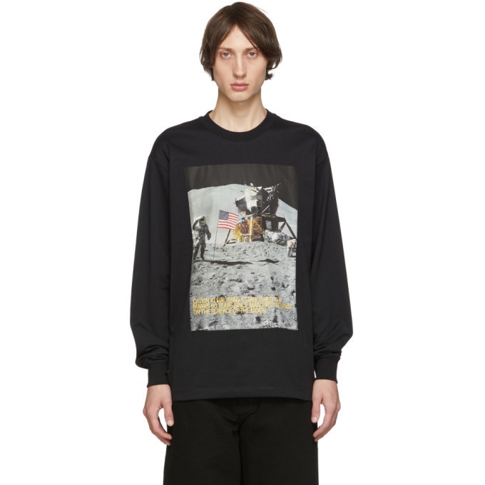 Photo: Calvin Klein Jeans Est. 1978 Black Moon Landings Long Sleeve T-Shirt