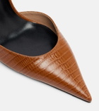 Tom Ford Vertigo snake-effect leather pumps