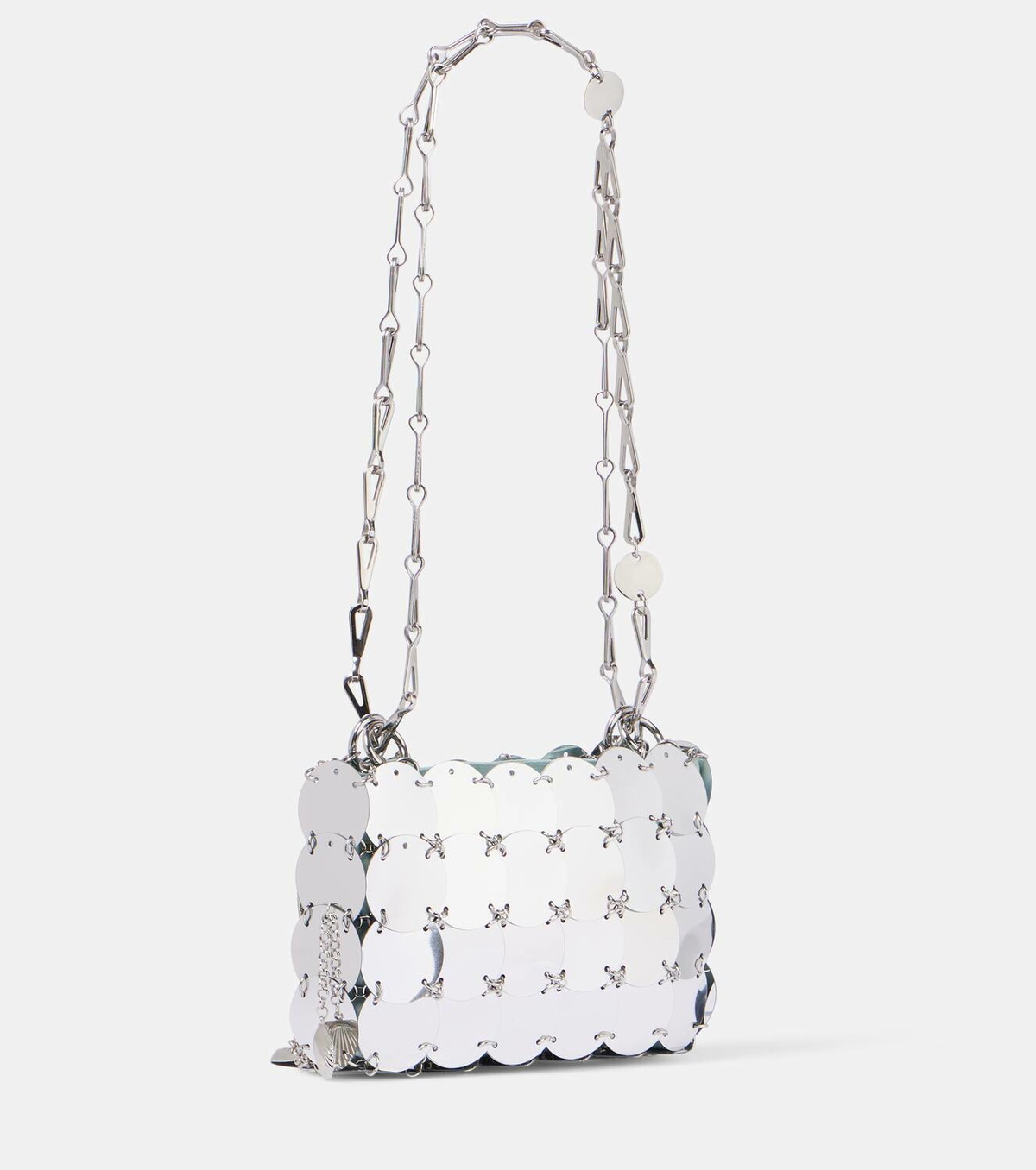 Rabanne Sparkle Discs embellished shoulder bag Paco Rabanne