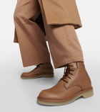 Max Mara Leather combat boots