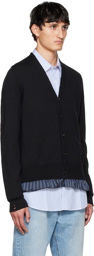 Maison Margiela Black Distressed Cardigan