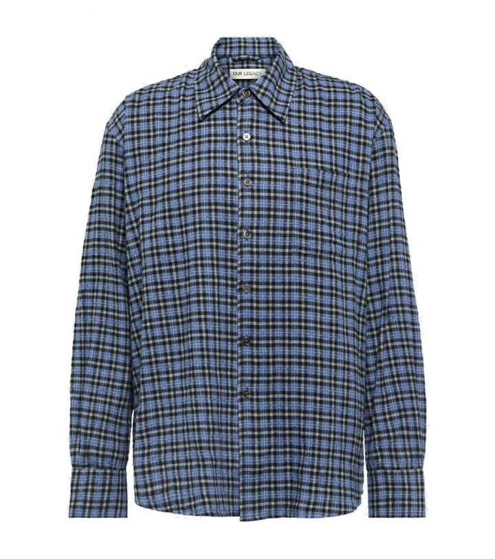 Photo: Our Legacy Above checked cotton shirt