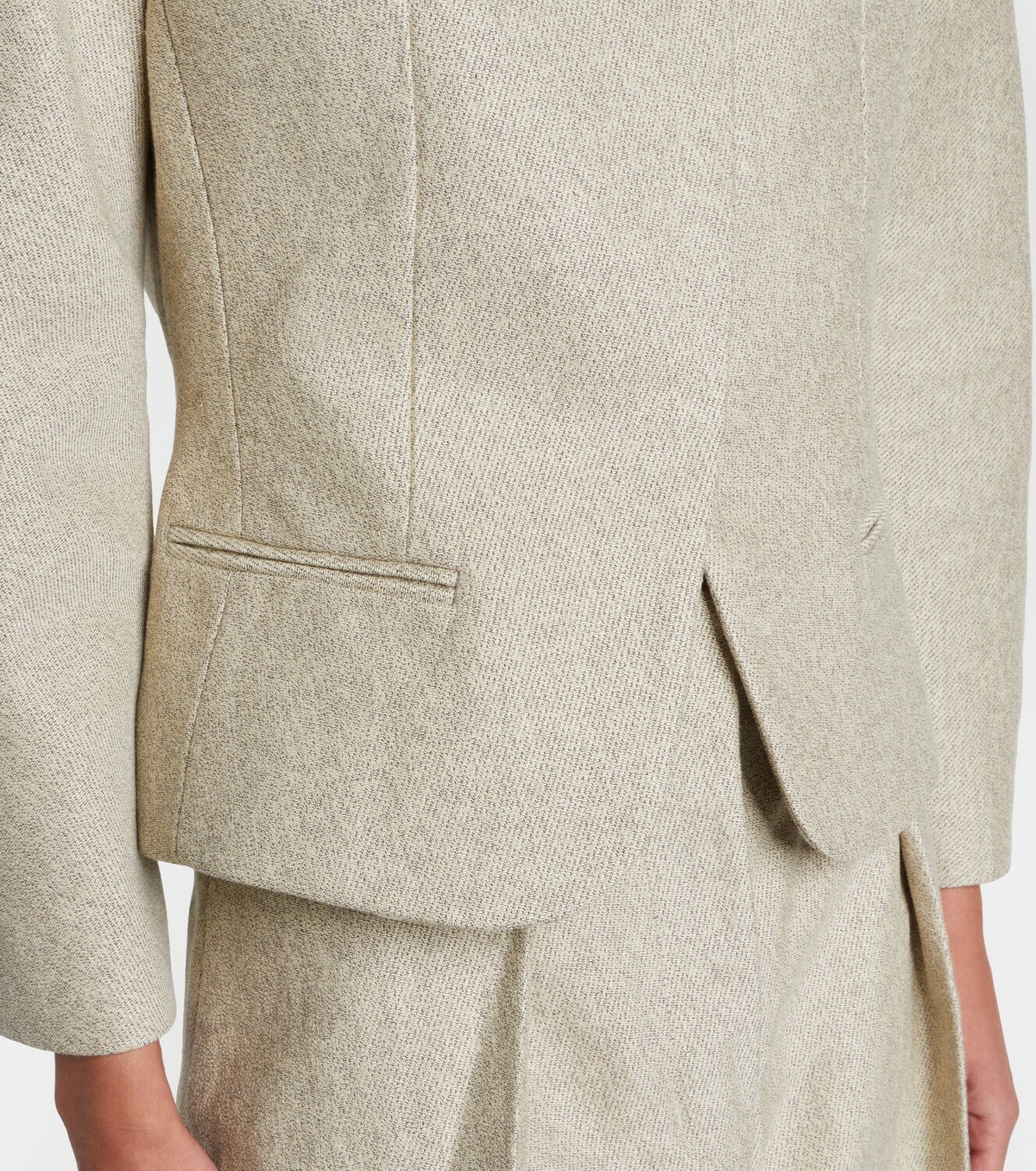 Jacquemus Ovalo cotton and linen jacket