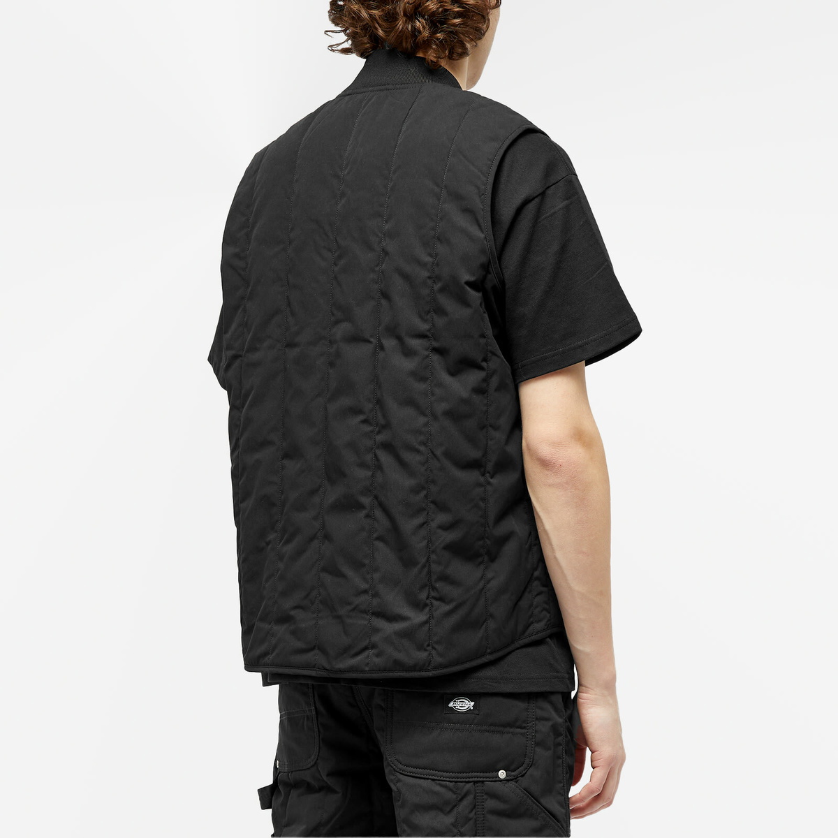 Dickies Men's Premium Collection Quilted Vest in Black