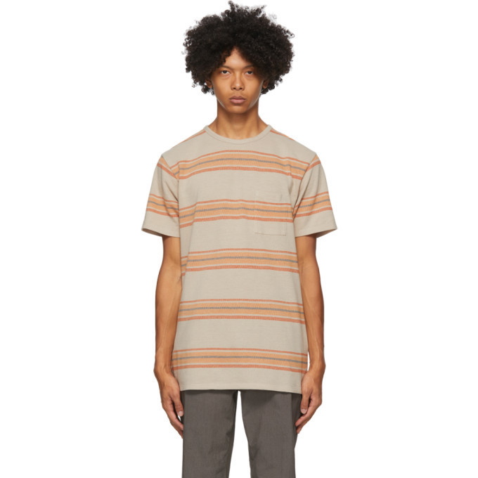 Photo: Saturdays NYC Khaki Stripe Randall Pocket T-Shirt