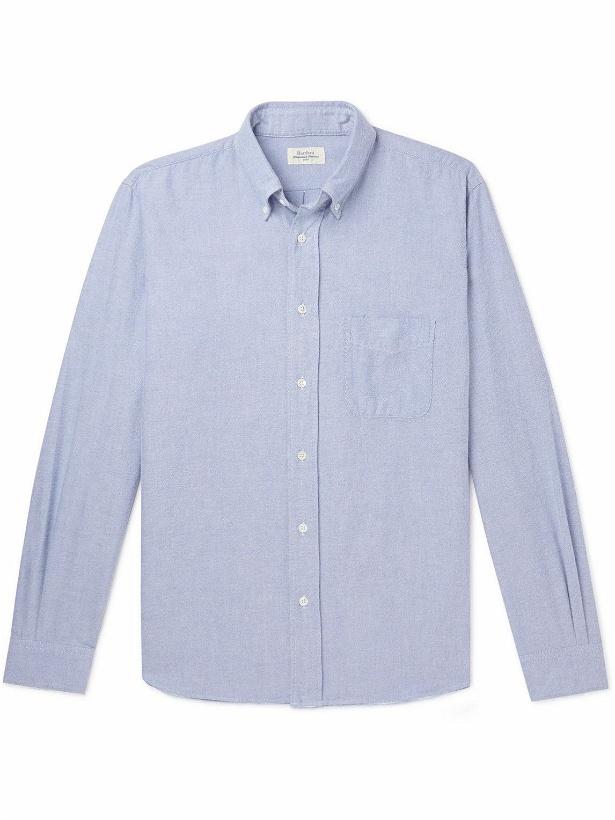 Photo: Hartford - Button-Down Collar Cotton Oxford Shirt - Blue