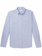 Hartford - Button-Down Collar Cotton Oxford Shirt - Blue