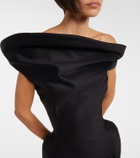 Magda Butrym Asymmetric cotton corset dress