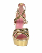 Blumarine Womens Sandals in Gold