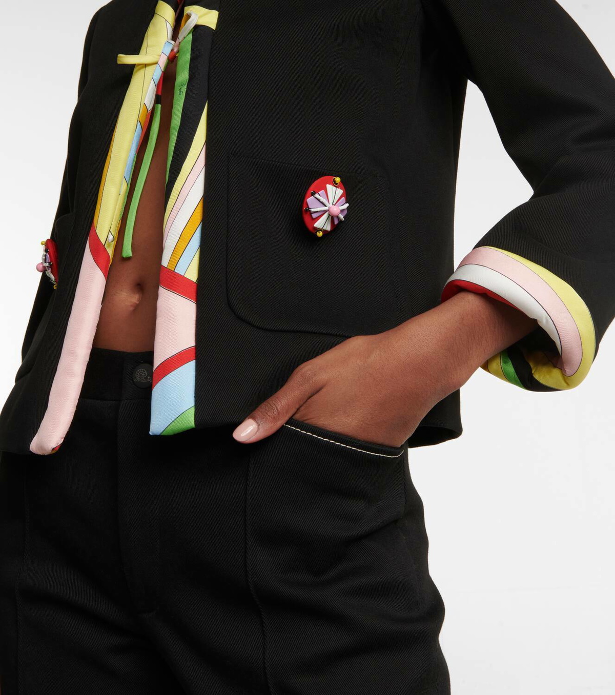 Pucci Trimmed cotton jacket