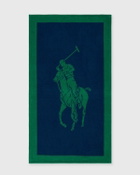 Polo Ralph Lauren Polo Jacquard Beach Towel 100 Cm X 170 Cm Blue/Green Bathing