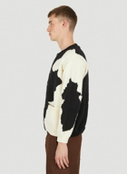 Hand Knitted Cow Cardigan in Black