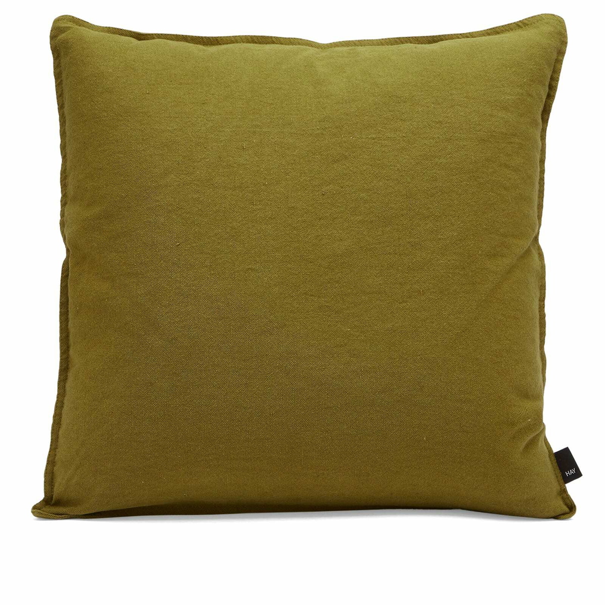 HAY Linen Cushion - 50x50cm in Olive 