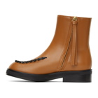 JW Anderson Brown Stitch Ankle Boots