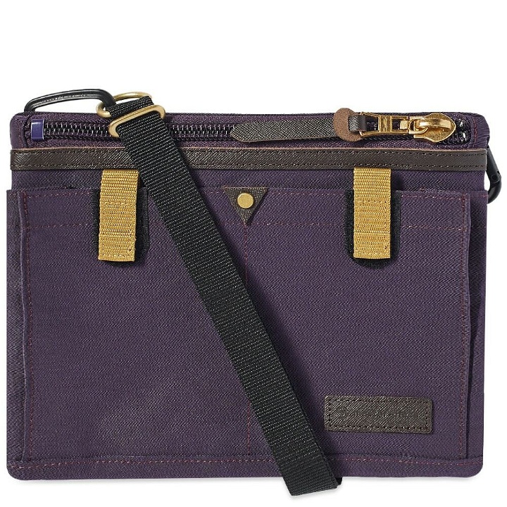 Photo: Master-Piece Men's Link Series Shoulder Bag in Purple