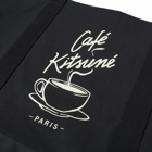 Cafe Kitsune Men's Café Kitsune Coffee Cup Tote Bag in Black 