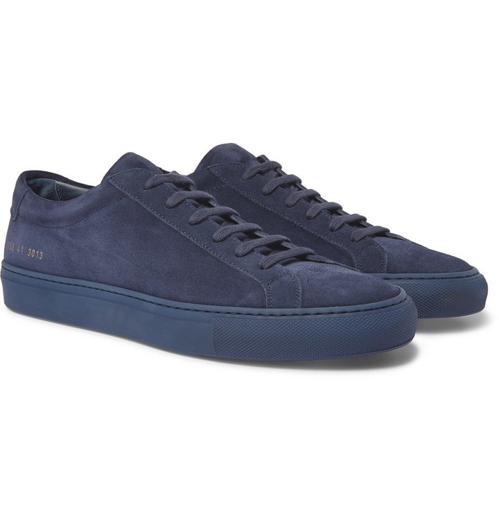 Photo: Common Projects - Original Achilles Suede Sneakers - Navy