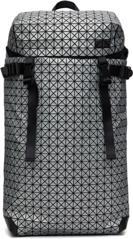 Photo: BAO BAO ISSEY MIYAKE Gray Hiker Reflector Backpack