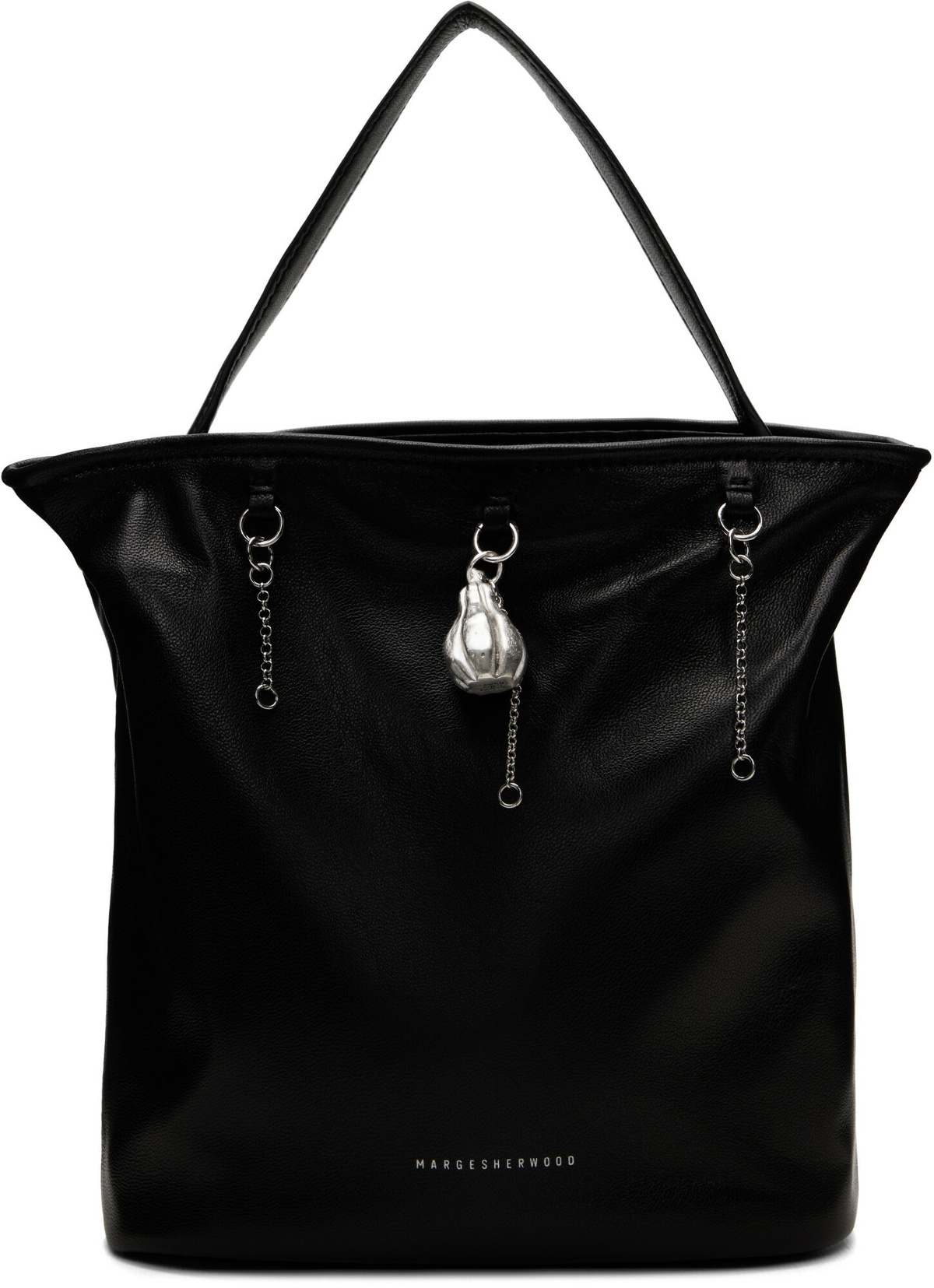 MARGESHERWOOD Black Wired Bucket Bag