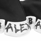 Balenciaga Men's Speed 2.0 Grafitti Sneakers in Black/White/Black